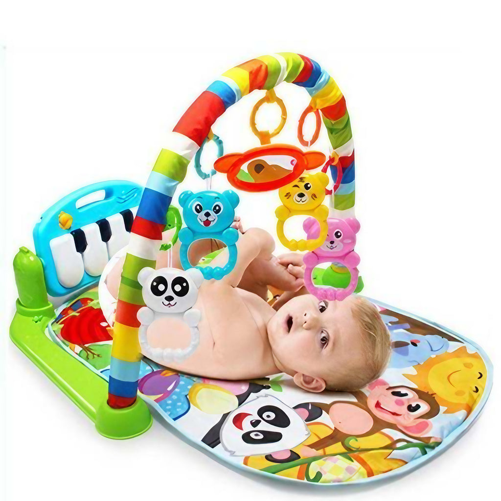 Tapis d'éveil musical bébé avec piano détachable, 0 à 36 mois, vert