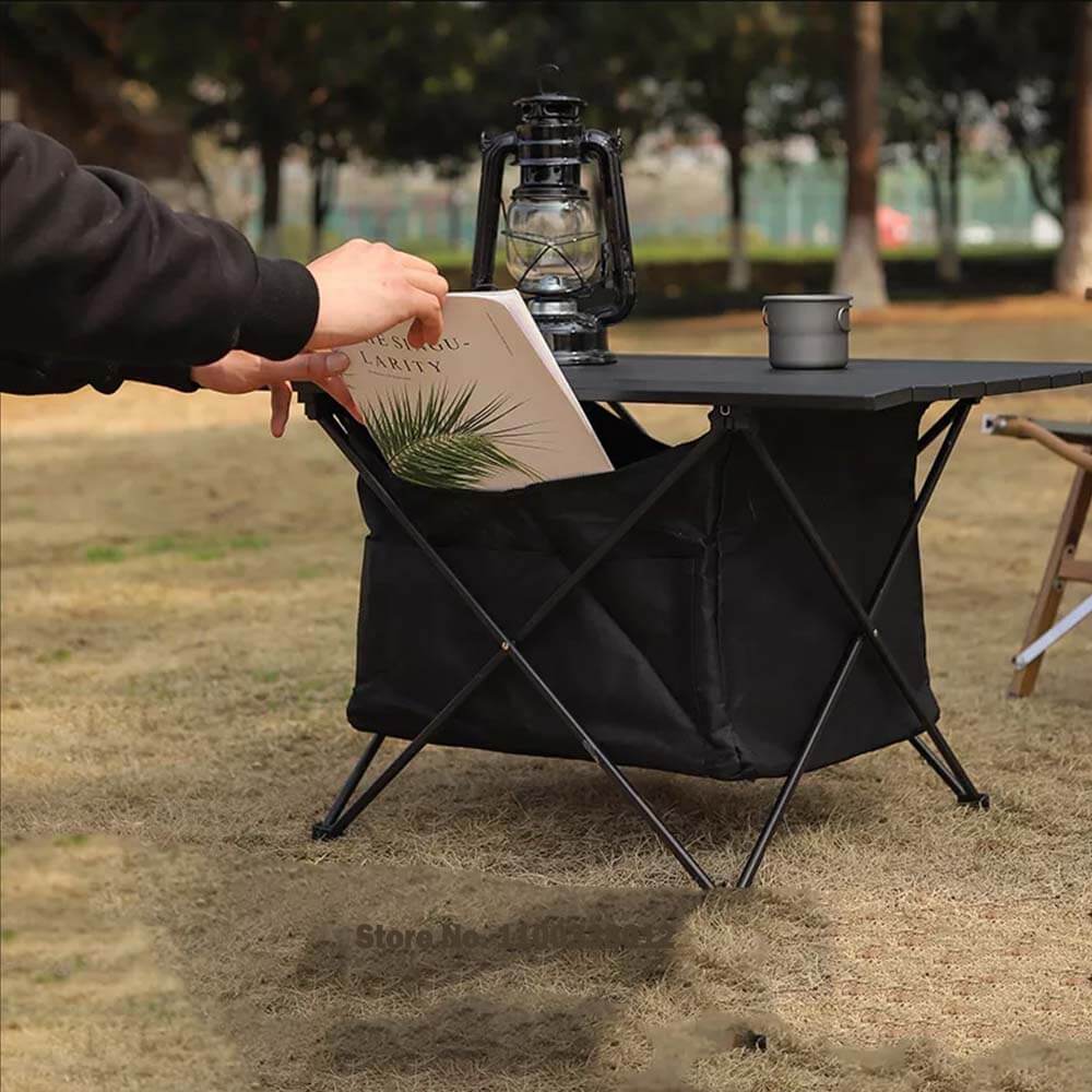 Table pliante de camping en aluminium, trois tailles
