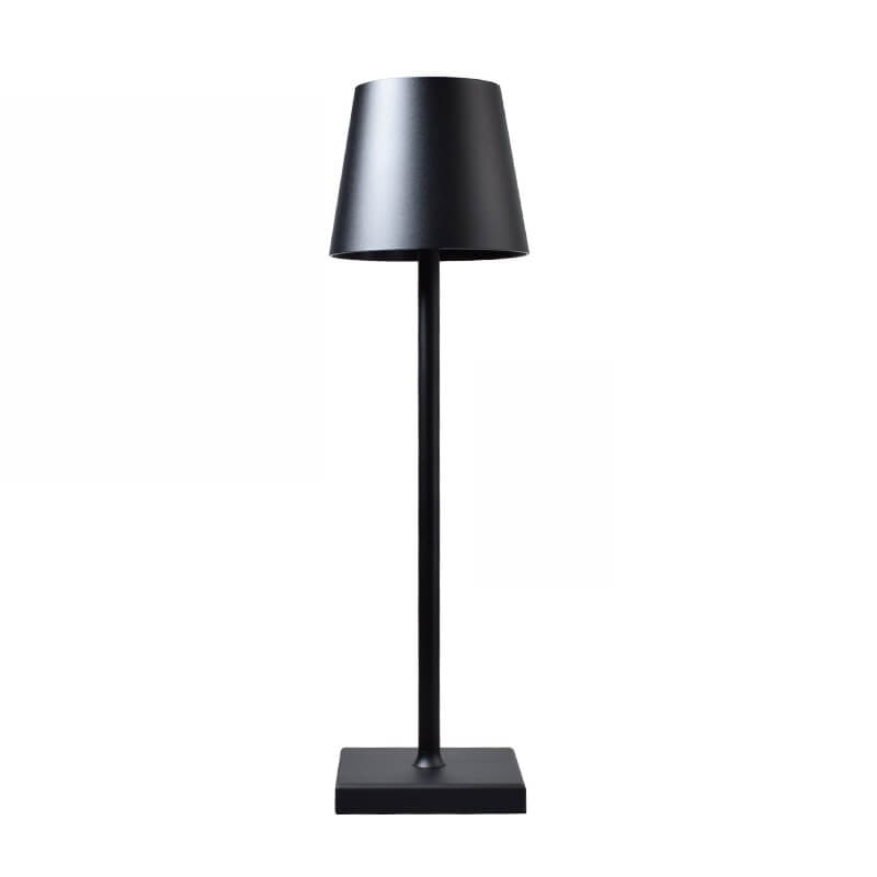 Lampe de table sans fil en aluminium, 28 heures d'autonomie, noir