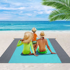 Couverture de plage anti-sable pour 5 à 8 adultes, vert