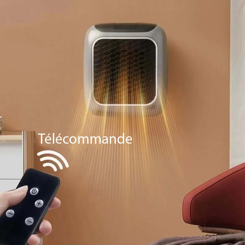 Radiateur d'appoint compact sur prise, céramique, 800 W