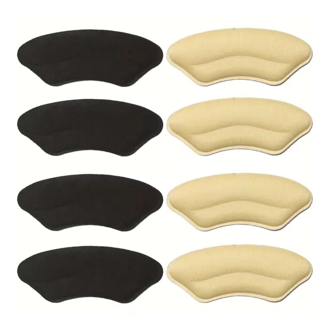 Protège-talons adhésifs anti-frottement, lot de 8, trois coloris