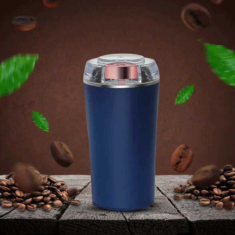 Moulin électrique compact pour café et épices, lames acier