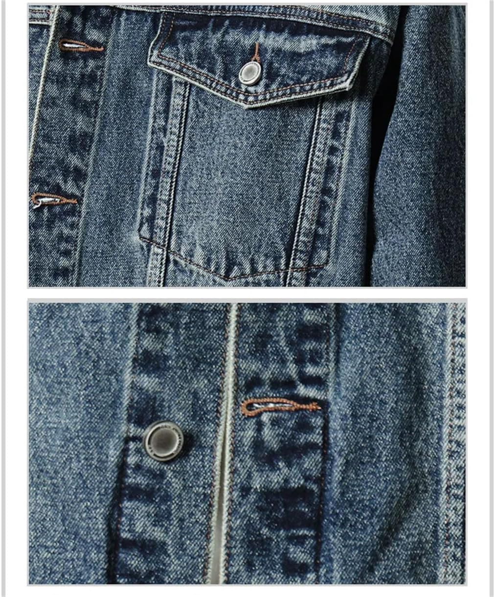 Veste en jean homme, coutures renforcées, trois coloris