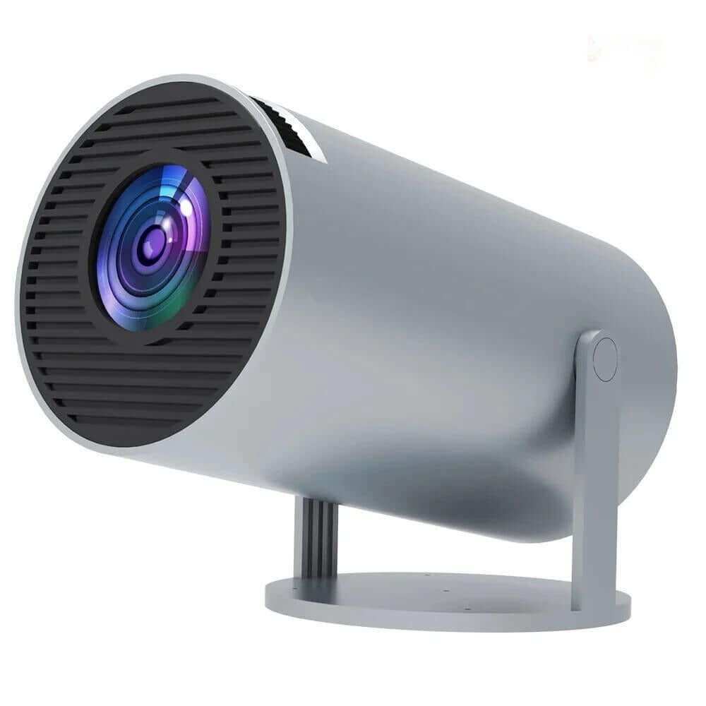 Mini vidéoprojecteur portable WiFi 6 et Bluetooth, image 130 pouces, gris