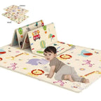 Tapis de jeu bébé XXL en mousse EVA, 180 x 100 cm, pliable