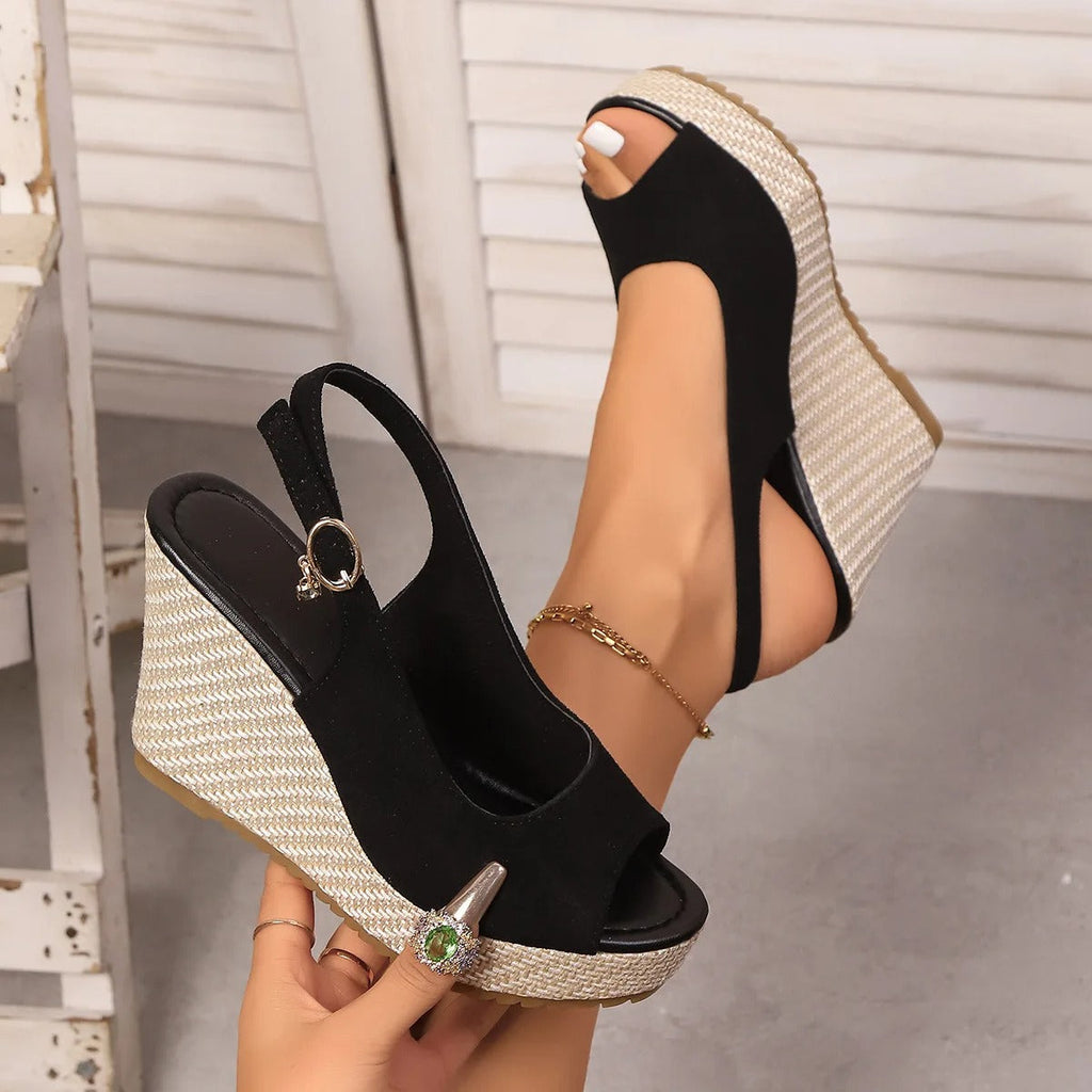 Sandales à talon noires femme, pour la soirée et le bureau, noir
