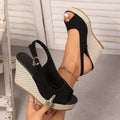 Sandales à talon noires femme, pour la soirée et le bureau, noir