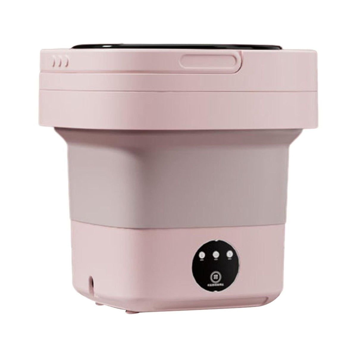 Machine à laver pliante 17 L, portable, trois coloris, rose