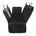 Housse de banquette arrière imperméable pour chien, noire