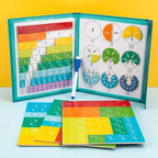 Disque de fractions magnétique, outil pédagogique de calcul