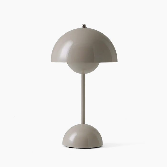 Lampe de table LED sans fil, intensité variable, huit coloris, gris