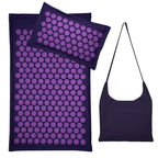 Tapis d'acupression motif fleurs, 5500 points, trois coloris, lavande