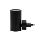 Applique LED à brancher sur prise, capteur jour et nuit, 3000K, noir