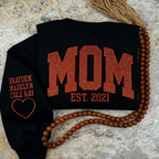 Sweat maman personnalisé, prénoms brodés sur la manche