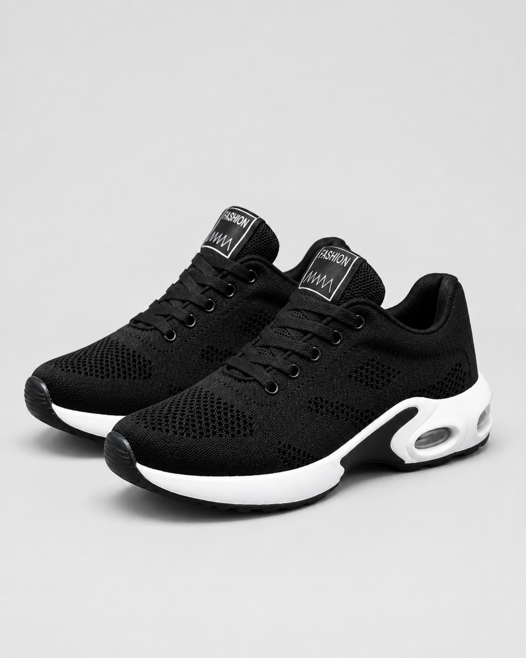 Chaussures orthopédiques femme pour la marche, semelle amortissante, noir