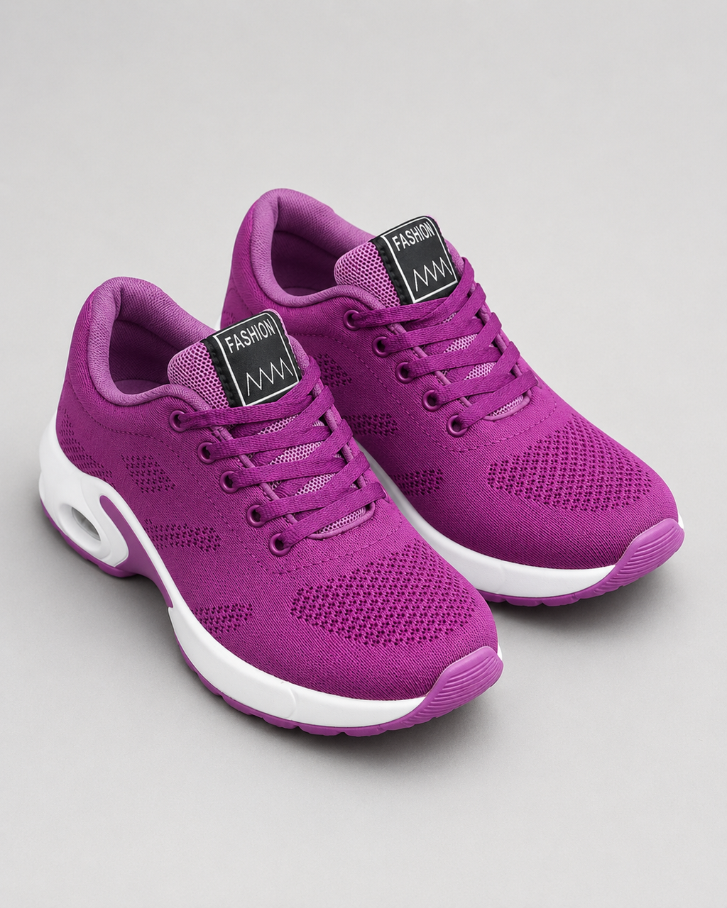 Chaussures orthopédiques femme pour la marche, semelle amortissante, violet