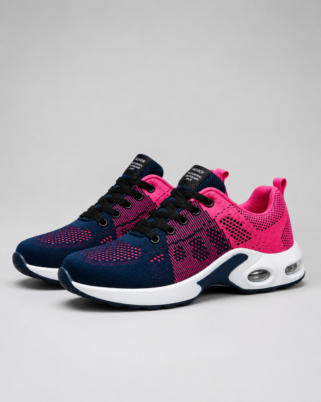 Chaussures orthopédiques femme pour la marche, semelle amortissante, rose