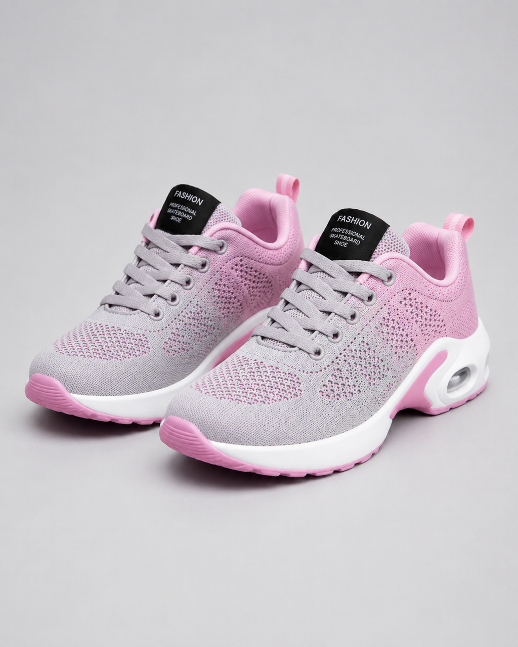 Chaussures orthopédiques femme pour la marche, semelle amortissante, gris
