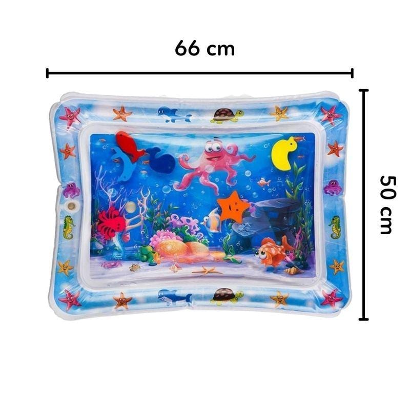 Tapis d'éveil à eau pour bébé avec jouets flottants, dès la naissance
