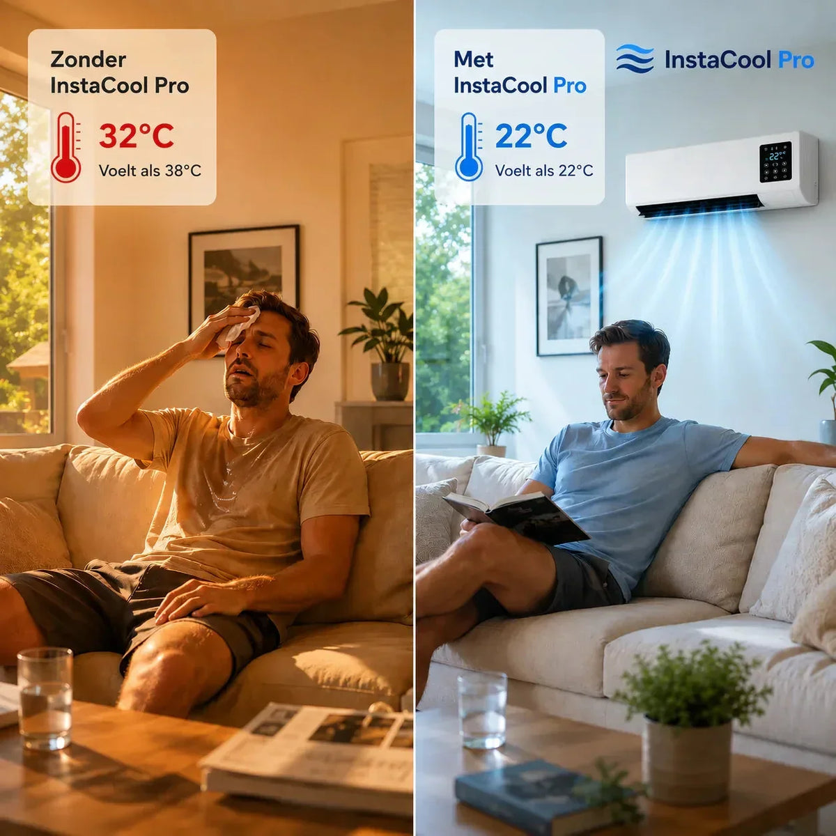 Appareil portable chaud et froid 2 en 1, chauffage céramique