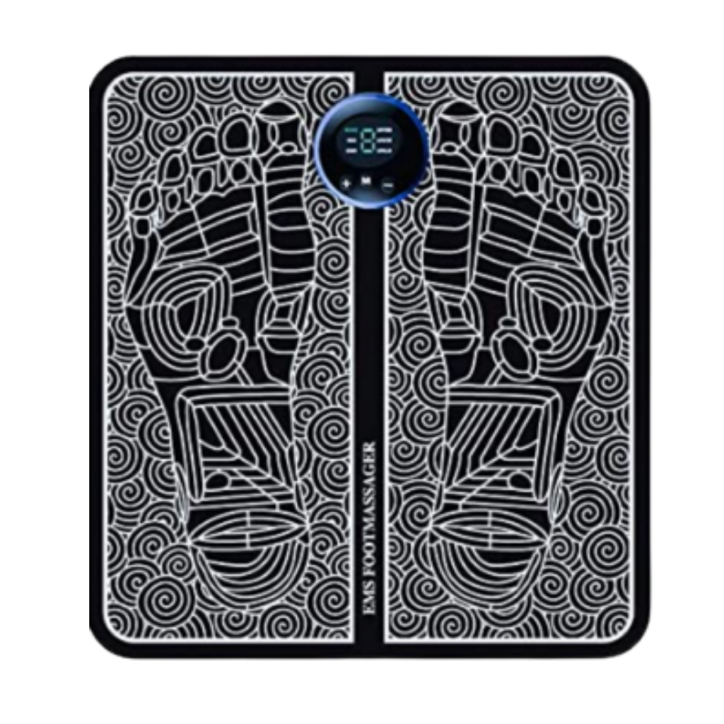 Tapis électrique pour les pieds EMS, pliable, rechargeable USB