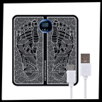 Tapis électrique pour les pieds EMS, pliable, rechargeable USB