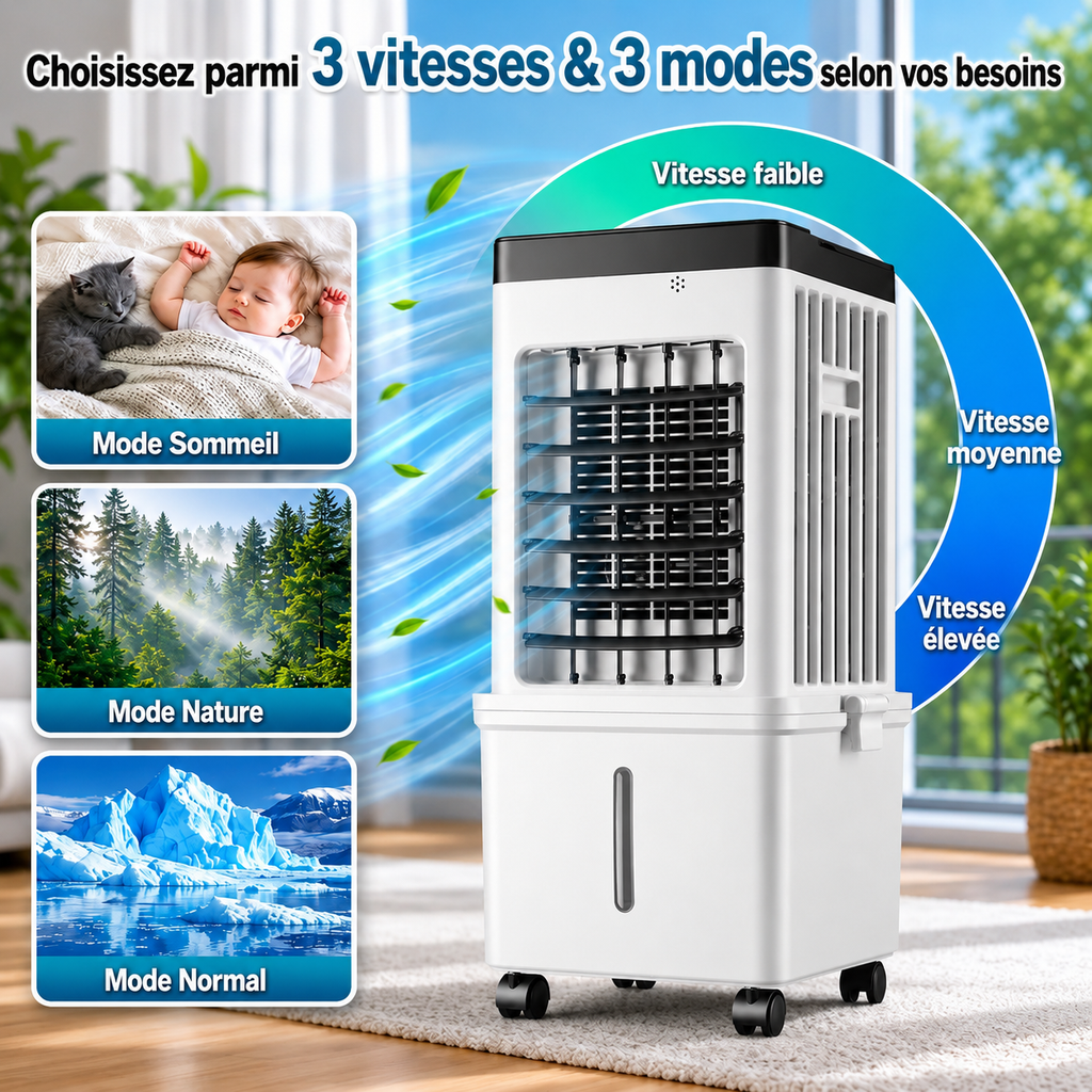 Climatiseur portable sans installation à la fenêtre