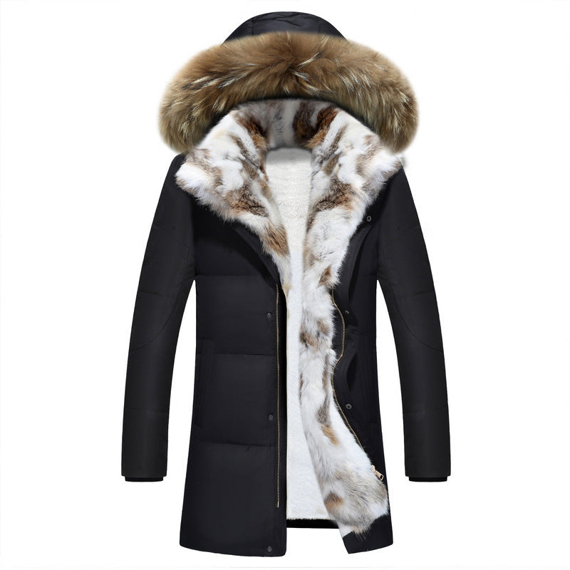 Parka d'hiver femme noire à capuche amovible, du S au 5XL, noir
