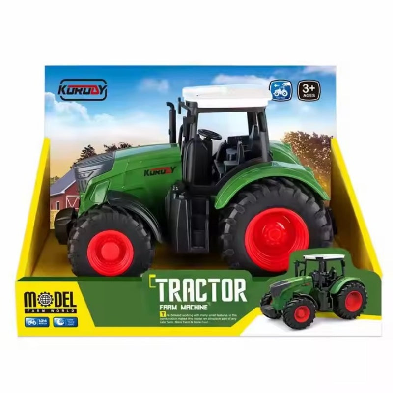 Tracteur télécommandé enfant avec remorque, jouet de ferme