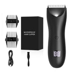 Tondeuse corps homme étanche, voyant LED de batterie