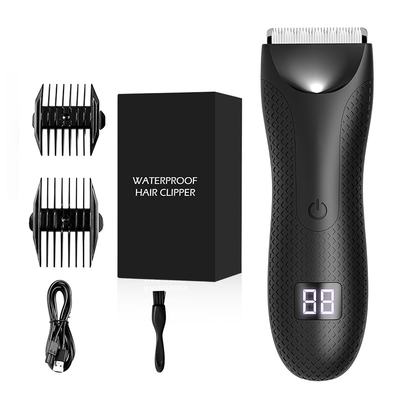Tondeuse corps homme étanche, voyant LED de batterie