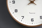 Horloge murale ronde en bois, style scandinave, 25 ou 30 cm
