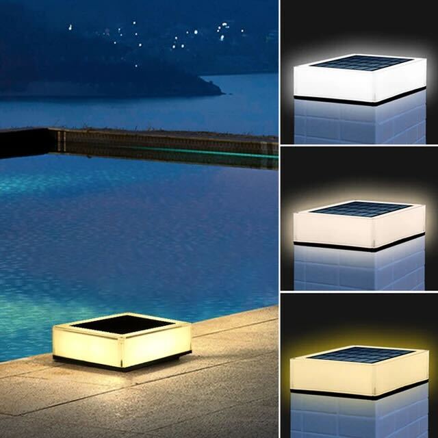 Lampe solaire extérieur LED étanche IP65, blanc ou multicolore