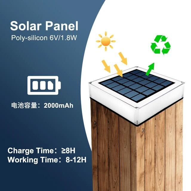 Lampe solaire extérieur LED étanche IP65, blanc ou multicolore