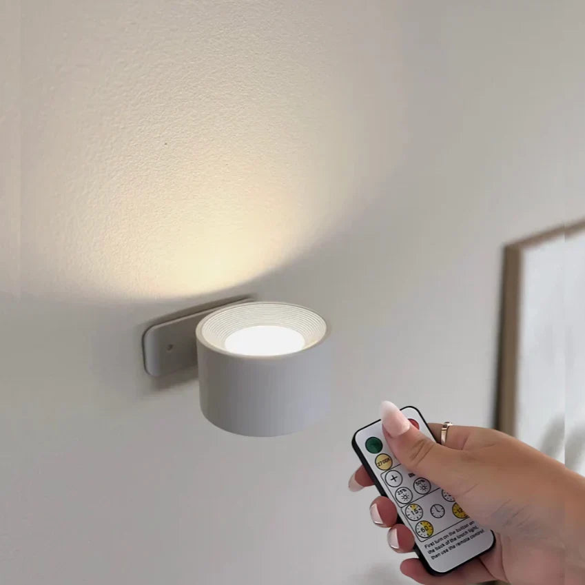 Applique murale sans fil rechargeable, tête orientable aimantée