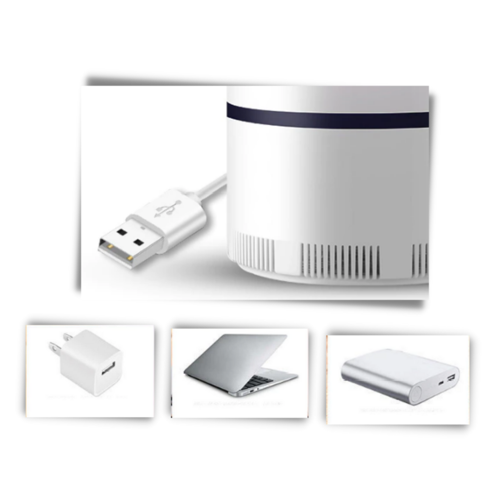 Lampe anti-moustique UV à aspiration, alimentation USB