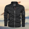 Blouson bomber homme à bords côtelés, cinq coloris, noir