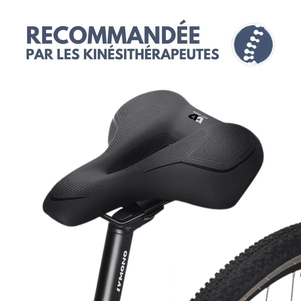 Selle de vélo confort à amortisseurs en gel, trois tailles