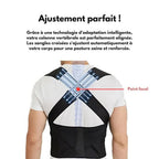 Correcteur de posture adulte à sangles réglables, du XS au L