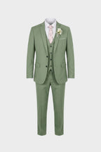 Costume homme trois pièces avec gilet, dix coloris, S au 6XL, vert sauge