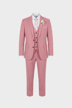 Costume homme trois pièces avec gilet, dix coloris, S au 6XL, rose