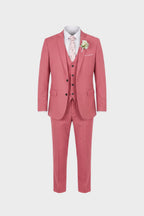 Costume homme trois pièces avec gilet, dix coloris, S au 6XL, rose corail