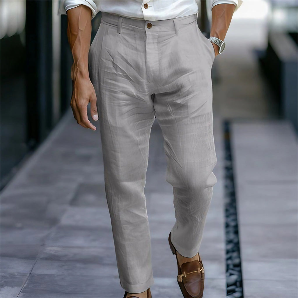 Pantalon homme, sept coloris, du S au 3XL, gris clair