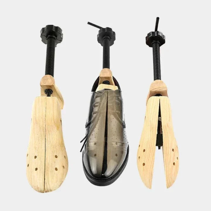 Élargisseur de chaussures en bois massif, longueur et largeur
