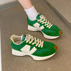 Baskets femme à semelle intérieure matelassée, kaki, vert ou noir, vert
