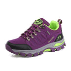 Chaussures de randonnée femme imperméables, semelle crantée, violet
