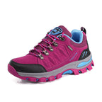 Chaussures de randonnée femme imperméables, semelle crantée, rose