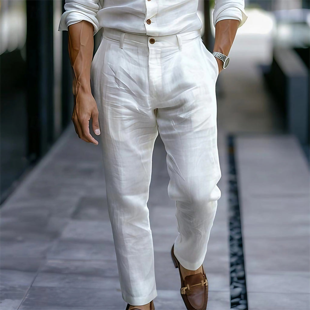 Pantalon homme, sept coloris, du S au 3XL, blanc