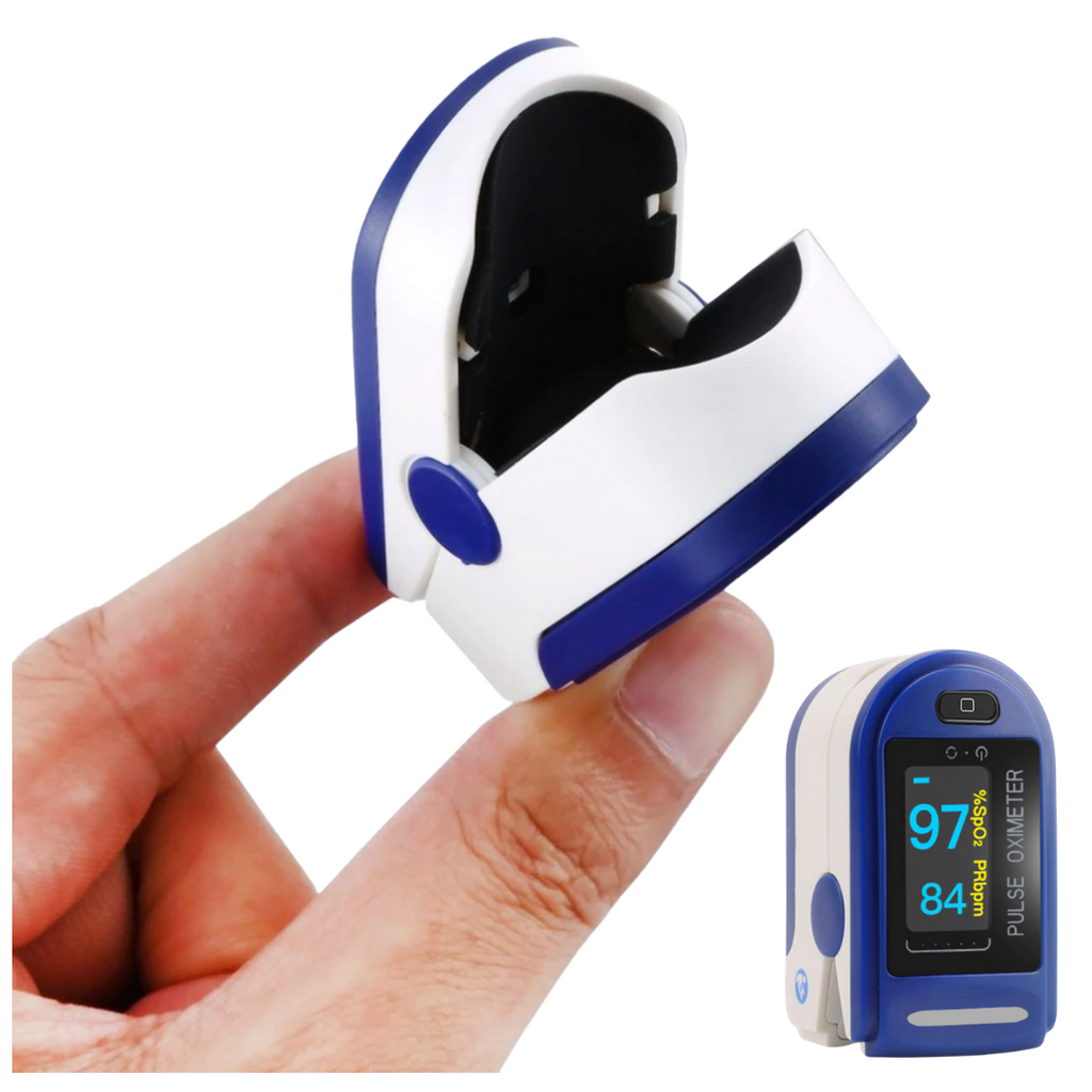 Oxymètre de pouls de doigt à écran LED, format de poche